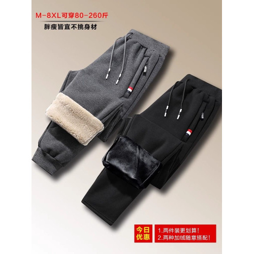 超厚羊羔絨褲子男加絨加厚大碼男士休閒褲秋冬季運動保暖特厚棉褲