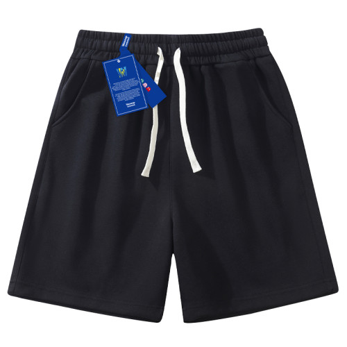 WASSUP LEMON短褲運動休閒寬鬆五分褲子男士夏季純色學生籃球衛褲