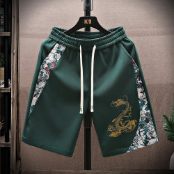 風短褲男夏季薄款寬鬆男裝五分褲男士國潮潮牌帥氣運動休閒褲