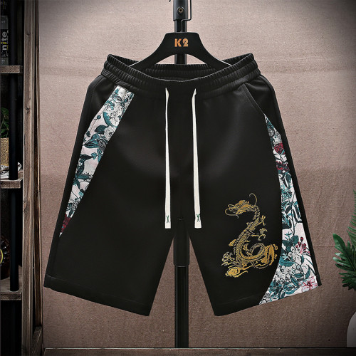 風短褲男夏季薄款寬鬆男裝五分褲男士國潮潮牌帥氣運動休閒褲