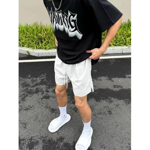 夏季性張力穿搭男痞帥五分褲子速乾跑步四五分褲冰絲薄款沙灘褲