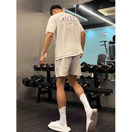 夏季性張力穿搭男痞帥五分褲子速乾跑步四五分褲冰絲薄款沙灘褲