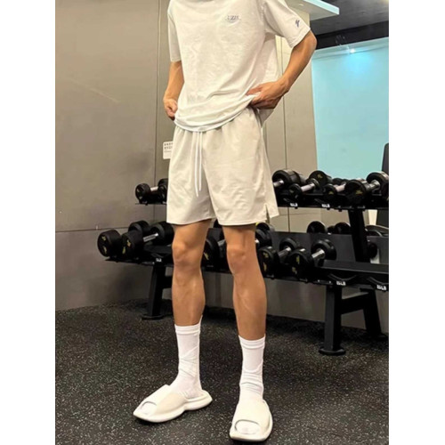 夏季性張力穿搭男痞帥五分褲子速乾跑步四五分褲冰絲薄款沙灘褲