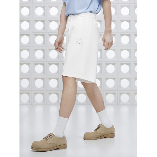 【涼感】GXG男裝 簡約針織斜紋短褲通勤冰絲五分褲 2025夏季