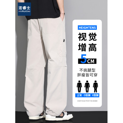 工裝褲男士秋冬加絨加厚寬鬆直筒男褲2026新款春季休閒長褲子男款