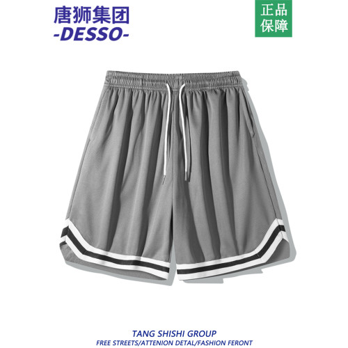 唐獅集團DESSO冰絲網眼短褲男夏季美式寬鬆運動褲籃球速乾五分褲