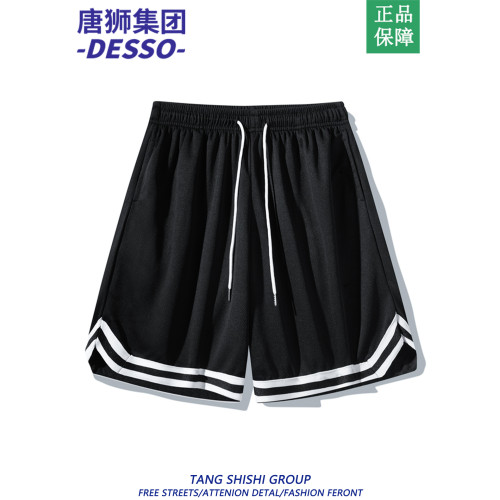 唐獅集團DESSO冰絲網眼短褲男夏季美式寬鬆運動褲籃球速乾五分褲