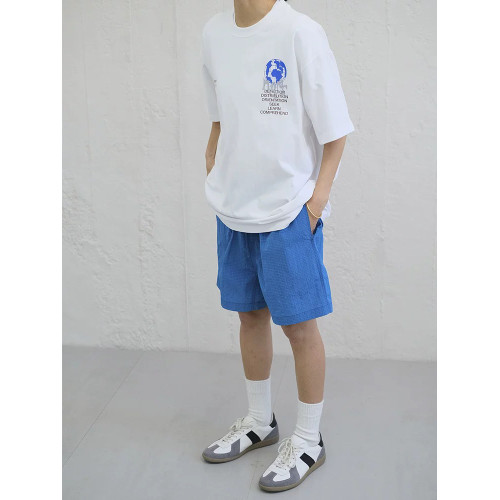 夏日登山戶外露營速乾抽繩五分褲男休閒寬鬆運動百搭不過膝短褲