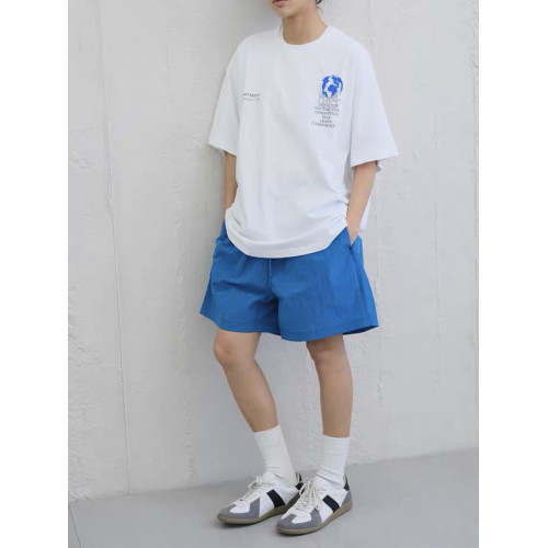 夏日登山戶外露營速乾抽繩五分褲男休閒寬鬆運動百搭不過膝短褲