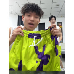 派大星短褲男夏季薄款外穿冰絲速乾五分沙灘褲子可下水運動大褲衩