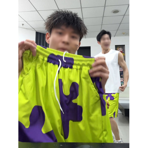 派大星短褲男夏季薄款外穿冰絲速乾五分沙灘褲子可下水運動大褲衩