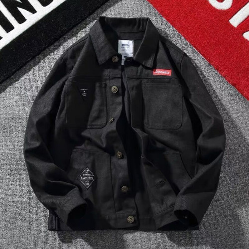 工作服上衣男耐磨電銲工防燙汽修勞保服加絨加厚秋冬夾克長袖外套