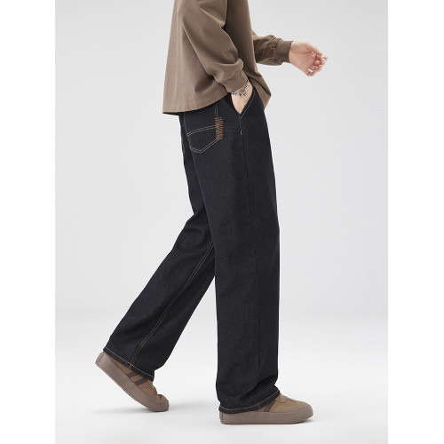 餘單撿漏！一線大牌剪標彈力牛仔褲男裝直筒寬鬆秋冬新品