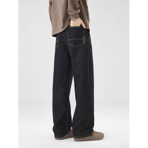 餘單撿漏！一線大牌剪標彈力牛仔褲男裝直筒寬鬆秋冬新品