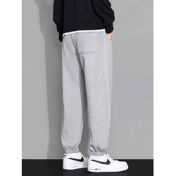 奧萊專櫃秋冬新款純棉衛褲男休閒寬鬆束腳男士百搭運動褲長褲子潮