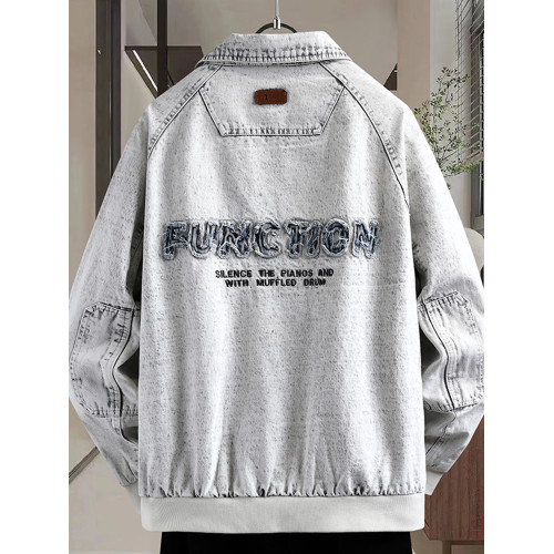 男士外套2025新款秋冬季加絨加厚夾克牛仔外套沖鋒衣男風衣青少年