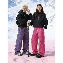 東北零下40度軟殼沖鋒褲男女冬季加絨防寒工裝褲子戶外登山滑雪褲