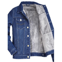 男人乾活穿的牛仔外套男耐磨耐髒勞保工地工作上衣服加絨加厚夾克