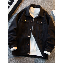 HPCP日系復古刺綉牛仔外套男痞帥春秋季高級感潮牌休閒牛仔衣夾克