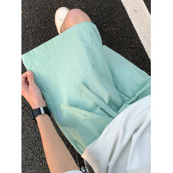 冰絲速乾短褲男款夏季薄款涼感運動休閒褲子寬鬆外穿沙灘五分褲衩