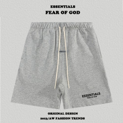 復線Essentials植絨字母短褲男FOG小標印花情侶高街潮牌五分褲夏