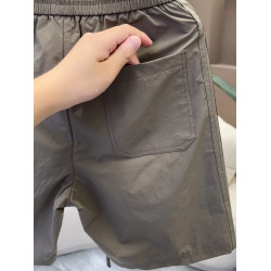 2025新款夏季薄款透氣簡約短褲男士時尚潮流青少年百搭休閒五分褲