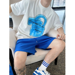 【陳發財】FA CAI新多巴胺短褲夏季潮流單品百搭磨破做舊寬鬆短褲