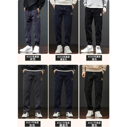 JEEP SPIRIT吉普男士休閒褲子寬鬆春季新款長褲彈力衛褲百搭男款