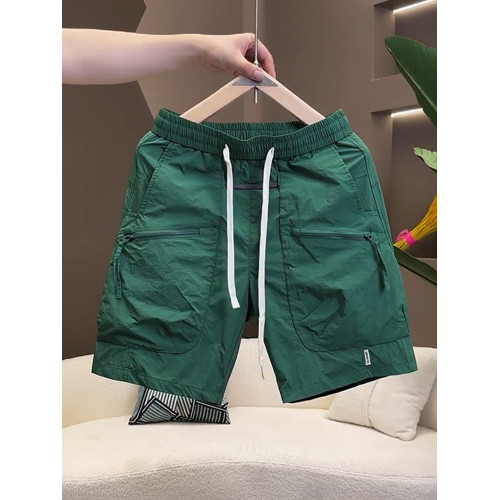 工裝短褲男夏季時尚潮流網紅沙灘褲子寬鬆帥氣大口袋2025新款中褲