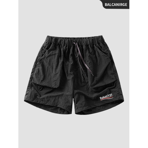 Balcanirge官方男士巴黎短褲夏季外穿四分短褲休閒工裝褲美式夏天