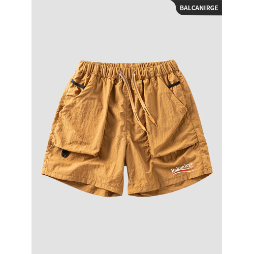 Balcanirge官方男士巴黎短褲夏季外穿四分短褲休閒工裝褲美式夏天