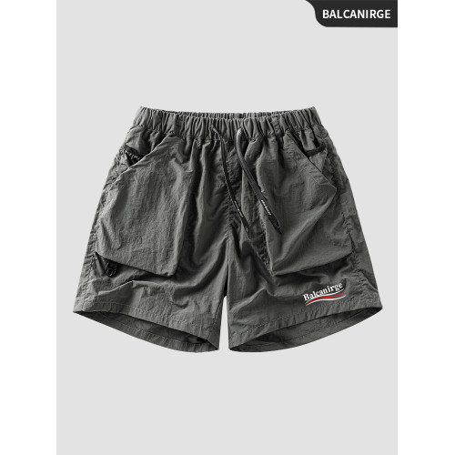 Balcanirge官方男士巴黎短褲夏季外穿四分短褲休閒工裝褲美式夏天
