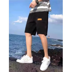 大碼寬鬆百搭潮牌餘文樂牛仔短褲男夏季薄款直筒休閒工裝五分中褲