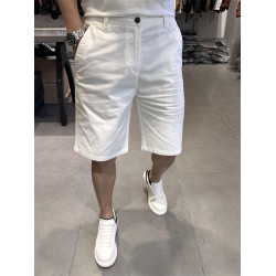 2025夏季新款薄款男士白色五分短褲潮牌韓版修身純色中褲休閒褲潮