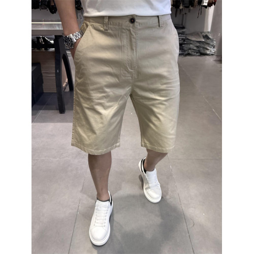 2025夏季新款薄款男士白色五分短褲潮牌韓版修身純色中褲休閒褲潮