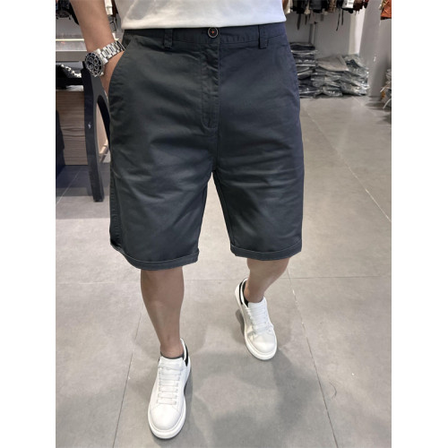 2025夏季新款薄款男士白色五分短褲潮牌韓版修身純色中褲休閒褲潮