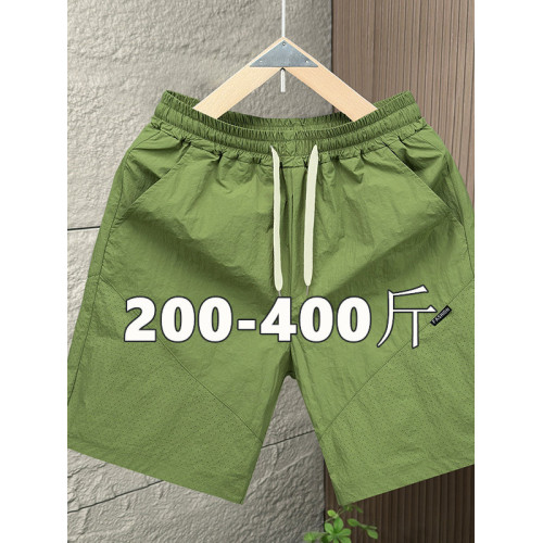 加肥加大碼休閒短褲男夏季潮流胖子運動褲寬鬆肥佬透氣速乾五分褲