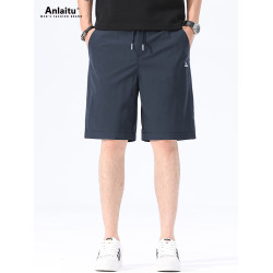 高級感輕熟簡約帥氣休閒短褲男士夏季戶外速乾運動五分中褲男潮牌