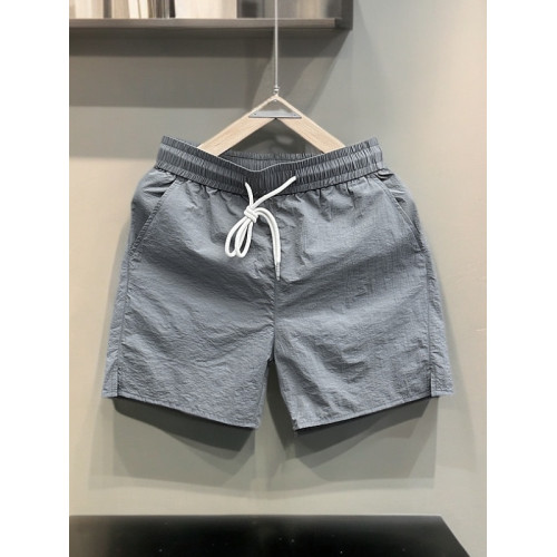 2025夏季薄款冰絲速乾休閒短褲男士純色簡約青年四分褲運動大褲衩