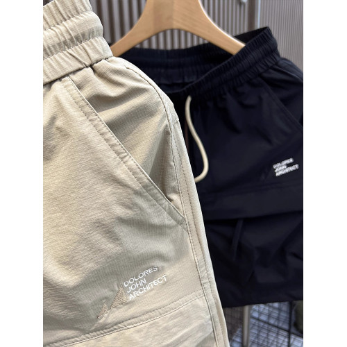 美式機能工裝短褲男士夏日系潮牌多口袋直筒五分褲運動拉鍊大褲衩