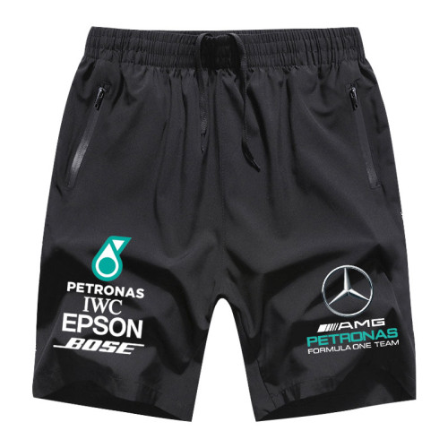 冰絲速乾男紅牛車隊維斯塔潘F1方程式賽車服五分褲寬鬆訓練褲短褲