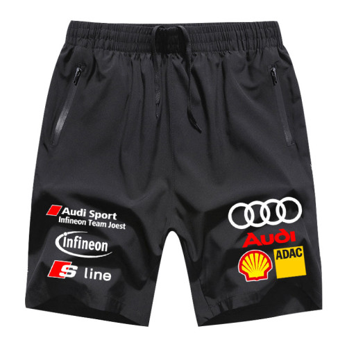 冰絲速乾男紅牛車隊維斯塔潘F1方程式賽車服五分褲寬鬆訓練褲短褲