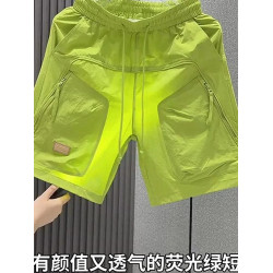 夏季潮牌美式工裝速乾短褲男痞帥氣質戶外沙灘透氣休閒運動五分褲