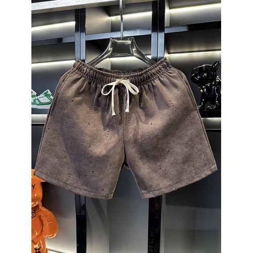 破洞紥染短褲夏季新款輕奢重磅高棉感親膚四分褲休閒男女寬鬆運動 破洞紥染短褲夏季新款輕奢重磅高棉感親膚四分褲休閒男女寬鬆運動