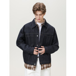 WIE STUDIO牛仔外套男春秋季新款夾克寬鬆百搭美式潮流復古上衣