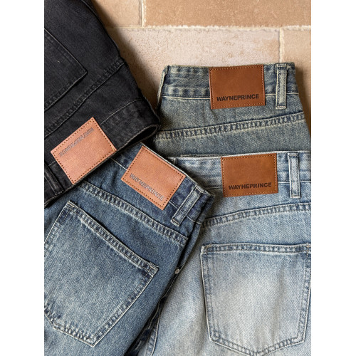 19studio WAYNEPRINCE美式復古水洗長褲潮做舊寬鬆直筒休閒牛仔褲