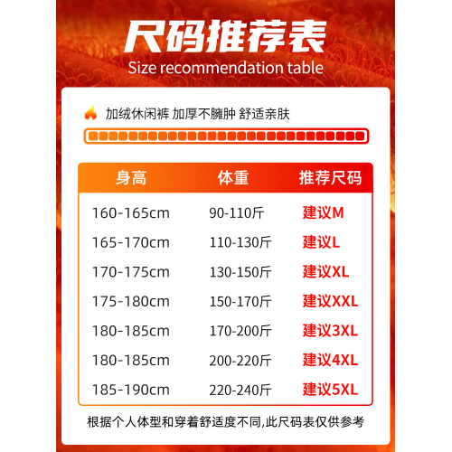 真維斯LIFE加絨加厚褲子男冬季羊羔絨特厚保暖大碼棉褲男士衛褲M