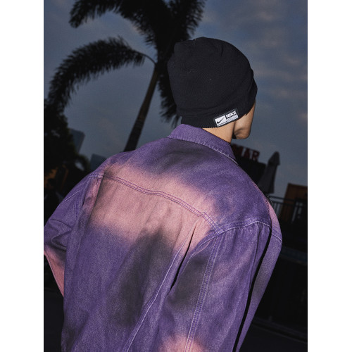 PAPASLILMONSTER【原創】美式復古紥染牛仔外套痞帥街頭風上衣