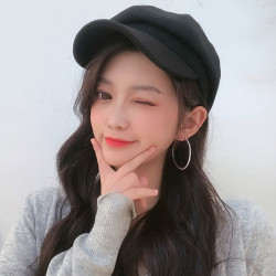 S925銀針歐美風網紅HOOP金屬鑲鑽大圈誇張韓國耳環潮人個性耳圈女