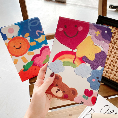 卡通2018新iPad air2保護套mini3平板4矽膠10.2休眠皮套5迷你軟殼